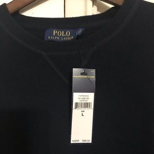 2 Polo Crewneck Sweaters 1 NWOT Green/Red Logo Blu